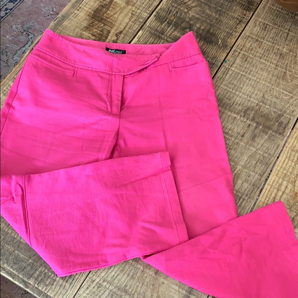 Inc. stretch, pink Capri pants, 8p